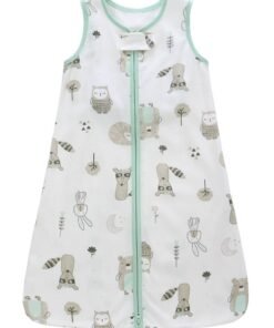 Miracle Baby Baby Sleeping Bag 100% Cotton Sleeveless Zipper Baby Sleep Sack Summer Swaddle wrap
