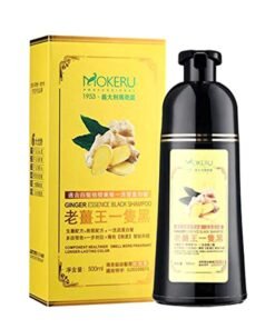 MOKERU Natural Ginger Black Hair Dye Shampoo 500ml