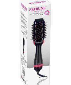 REBUNE 1200W Hot Air Styler New Hair Styler One-Step Volumizer Negative Ionic Technology Hair Dryer and Hot Air Brush Black/Pink