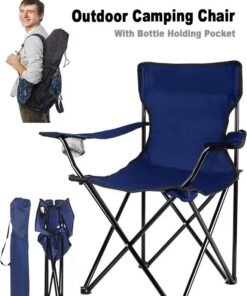 ARNOTEC Portable Folding Camping Chair with Carry Bag – Lightweight Outdoor Chair for Camping, Beach, Hiking, Picnic & Sports – Heavy-Duty Steel Frame, 300lbs Capacity, Full-Back Support