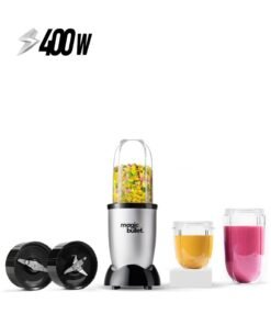 Magic Bullet 5-Piece Accessories 400W Blender, High Speed, Multi-Functional – Perfect for Smoothies, Shakes, Dips, Sauces & More, Easy Clean, MB4-0712, 1-Year Warranty 530 ml 400 W MB4-0712 Silver