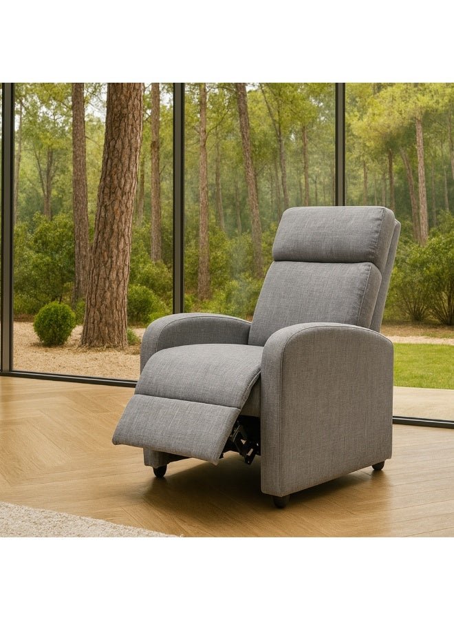 ROTAI Solvani Recliner Chair with 2-Year Warranty | Single Seater Reclining Sofa | Soft Premium Fabric | High-Density Foam | Strong Base Support | Space-Saving Recliner Sofa for Living Room or Bedroom - Image 2