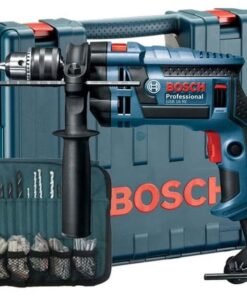 BOSCH GSB 16 RE Professional Corded Impact Drill, 06012281L1 (750 W) + Accessory Set