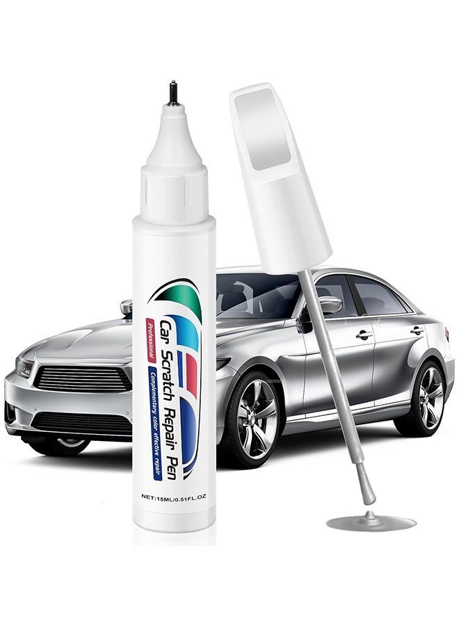 Homonth Touch Up Paint for Cars,Car Paint Scratch Repair Pen Car Paint Touch Up Pen Car Scratch Remover Quick and Easy Fix Auto Paint Chip Repair Auto Touch Up Paint for Scratch Repair Various Cars (Silver)