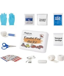 Alayjah, Original Emergency Essentials Set 44 Pieces + Gift, DIN 13164, Mandatory Kit, For Home Car and Office, Basic Tretment, First Respond Tool, 10700030