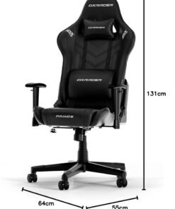 DXRacer P132 Prince Series Gaming Chair - Black | GC-P132-N-F2-158