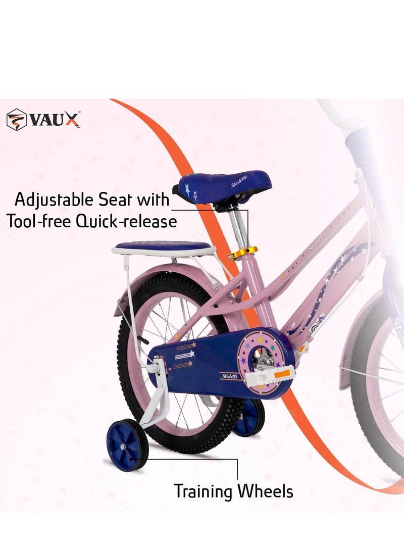 Vaux Starlette Road Bike || 16 Inch Wheel Size || For Kids || Adjustable Seat || Light Pink - Image 5