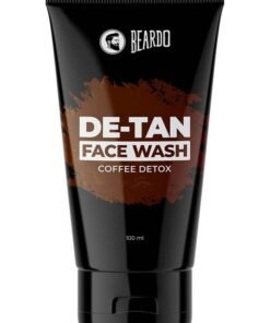 BEARDO Detan Facewash For Men 100 Ml ; Tan Removal Oil Control Facewash For Men ; Coffee Detox Relieves Skin Inflamation & Sunburn 3.4Fl Oz