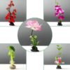 High-end Hotel Plate Decorative Supplies Decorative Plate Decorative Flower Simulation Ornaments Cold Dishes Platter Artistic Conception Dishes Western Food Wedding Banquet Embellishment-Specifications:Big Plum Blossom-Color:Default