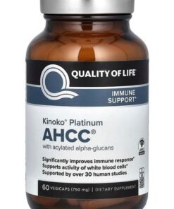 Quality of Life AHCC Immune Support Dietary Supplement - 60 Veggie Capsules