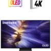 Samsung 77 Inch OLED TV, S90F, 4K, NQ4 AI Gen3 Processor, 4K AI Upscaling Pro, OLED HDR+, Motion Xcelerator 144Hz,  Vision AI Smart TV, QA77S90FAEXZN (2025 - UAE Version) S90F GRAPHITE BLACK