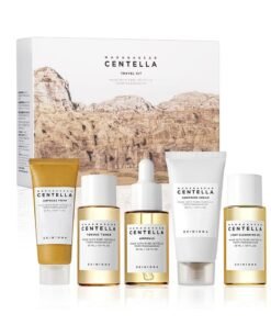 SKIN1004 Madagascar Centella Travel Kit, Toner, Ampoule, Soothing Cream, Cleansing Oil, Ampoule Foam, Basic Skincare Box, Compact Size, Soothing Calming