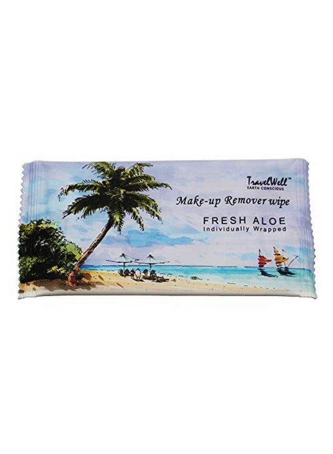 Travelwell Travel Well Makeup Remover Wipes Bulk, Individually Wrapped Natural Fresh Aloe Travel Packs Elderly Bathing Cleansing Wipes - 500 Count per Package | Travel Size Toiletries | Hotel Toiletries Bulk Set