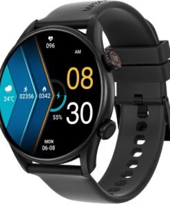 Weofly Spirit 2 Smart Watch with HD Touch Screen, Fitness Tracker, and 100+ Sport Modes - IP68 Waterproof (Black)