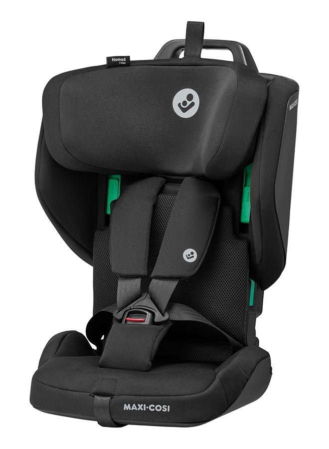 Maxi-Cosi Nomad Plus Foldable Travel Child Car Seat, Portable Ultra-Compact and Lightweight, Side Impact Protection, 15 Months To 4 Years, Authentic Black, 2 Year Warranty