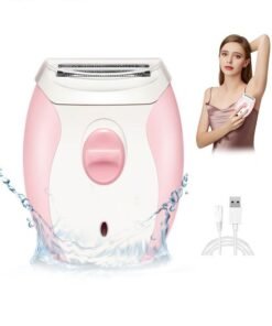 Motim Ladies Epilator Women Electric Shaver, Wet & Dry Bikini Trimmer for Women, USB Rechargeable Electric Hair Removal Ladies Shaver for Body Legs Underarms, Easy Quick Shaver Head