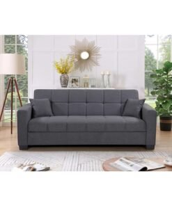 MAF furniture Maf Sofa Cum Bed I Sleeping Fabric Sofa I Three Seat Sofabed I Modern Design Living Room Sofa Maf-S399 Grey - Image 3