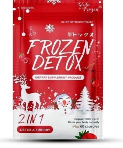 Frozen Collagen Frozen Detox Capsules 60pcs | 2-in-1 Detox + Fiberry | Body Cleanse, Digestive Health, Bloating & Gas Relief | Made in Thailand