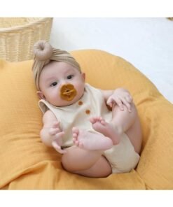 Moonkie Pacifiers Set of 2 | One-Piece Design Baby Pacifier with Large Air Holes | BPA-Free Safe Silicone Soother | 6 Months Up - Image 4