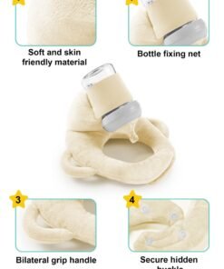 Alternative view of URbazaar Baby Self Feeding Cushion, Baby Self Feeding Pillow, Breast Feeding Pillow, Baby Feeding Bottle Holder, Baby Organic Cotton