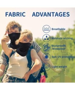 Alternative view of MOMENT Neck Gaiter Face Cover Scarf, Sun Dust Protection Neck Gaiter Breathable Elastic Face Scarf Reusable UV Protection Mask for Hot Summer Cycling Hiking Fishing