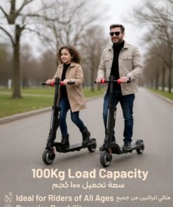 Alternative view of GREEN LION E-Scooter Compact / 4Way Folding / Cruise Control / 3 Mode Gear / 250W Efficient Motor / Electronic and Pedal Brakes / Headlight / 15° Climbing Angle / 100kg Load / Foldable Electric Scooter - Black