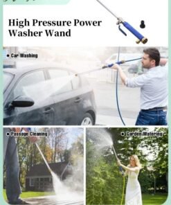 HALAMODO High Pressure Power Washer Wand Hydro Jet Water Hose Nozzle Watering Sprayer Cleaning Tool Wand Lance for Car Window Glass Washing
