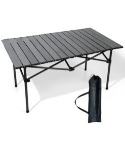 RATSAW Outdoor Camping Folding Table Dimensions 95(L)×55(W)×50(H) cm - Lightweight with Aluminum Table Top and Carry Bag - Perfect for Picnics, Cooking, Beach, Hiking, Fishing