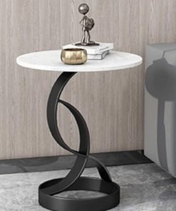 Alternative view of DubaiGallery Sofa Side End Table, Light Luxury Side Table Simple Corner Table Bedside Cabinet Metal Frame C Shaped Table for Sofa Bed Living Room Bedroom