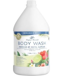 BERGMAN KELLY Refill Gallon Size Body Wash 128 fl oz Tropical Waterfall Scent Delight Your Guests with an Invigorating and Refreshing Body Wash Quality Guest Hotel Toiletries in Bulk