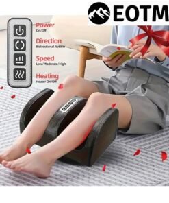 EOTM Electric Shiatsu Foot Massager with Rolling Massage For Leg, Calf, and Ankle Pain Relief, Black