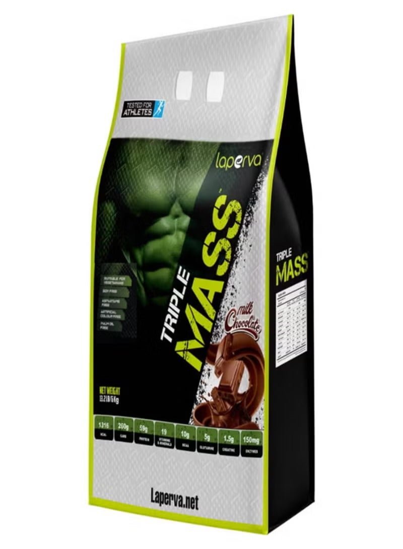 Laperva Triple Mass Gainer Protein Milk Chocolate Flavor 6Kg