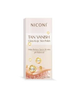 NICONI Tan Vanish Gluta-Kojic Skin Polish | Instant Tan Removal & Glow | Infused with Kojic Acid & Glutathione | Ideal for All Skin Types | Lightens Suntan | 180g