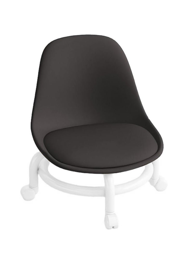 brunson Low Roller Seat Low Stool with 360° Rotating Wheel Pulley Low Stool Backrest with Wheels Household Small Chair Wheel Stool Chair