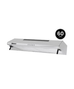 Nobel 60 cm Built-in Hoods, Slim Hood, #430SS, Push Button, 3 Speeds, 3-Layer Aluminum Filter with Metal Handle (2pcs), 2x40W Normal Lamp Bulb, 1x65W Motor, 220m3/h, Efficient Kitchen Ventilation Solution NCH60ST Stainless Steel