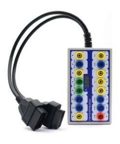 Car OBD Port Connection Protocol Detector Breakout Box CAN Data Line Signal, Car Fault Diagnostic Scan Tool White