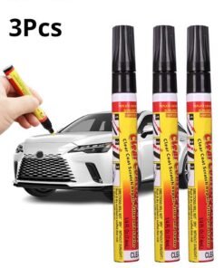 Motim 3 Pcs Car Scratch Remover, Colourless Car Deep Scratch Repair Remover Pen, Universal Car Touch Up Paint Pen of Car, Car Fill Paint Pen, Small Area Clear Coat Applicator