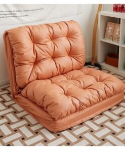 Folding Sofa Bed Fabric Couch Lounge with 5 Adjustable Reclining Position, Can Lie and Sleep Small Household Tatami