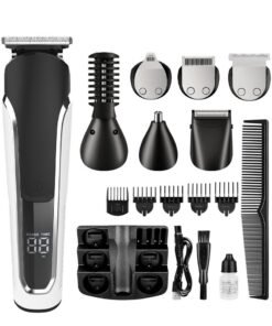 JUFU JUFU Beard Trimmer for Men, 16 in 1 Cordless Hair Clippers Trimmers Set Waterproof Electric Razor for Nose, Body, Face and Mustache, Birthday Gifts for Men