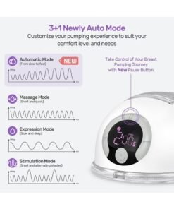 Gonice Wearable, Hands Free, Electric Portable Breast Pump With 4 Mode And 9 Levels - 1 Piece