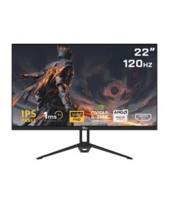 TWISTED MINDS 21.45-Inch TM ECO Series Gaming Monitor 120Hz, 1ms Response Time, FHD (1920x1080), IPS Panel, HDMI 2.1 And DisplayPort 1.4, Adaptive Sync, LED Backlight, 178° Viewing Angle, Built-in Speakers, Low Blue Light, 1000:1 Contrast Ratio, External Power Supply (12V 2.5A), TM22FHD120IPS - Black