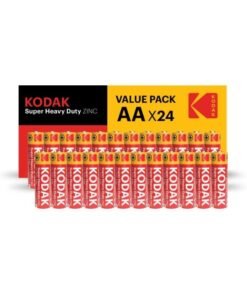 KODAK Super Heavy Duty | AA Batteries | Double A | Disposable Household | Carbon Zinc | 1.5V | 24 Value Pack