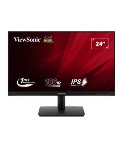 ViewSonic 24 inch IPS Display, FHD Resolution, 100Hz Refresh Rate, 1ms (MPRT) Response Time, 16.7m Color Support, Anti-Glare, 3H Hard Coating | VA240-H/VA2432-M Black
