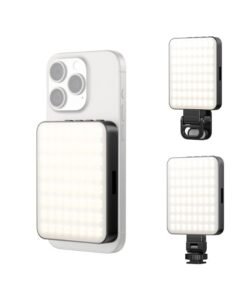 VRIG Magnetic Selfie Light, Rechargeable 128 LED Fill Light with Phone Clip/Cold Shoe, Adjusted 3 Light Modes Phone Light Clip for Magsafe, TikTok, Video Recording, Live Stream,Makeup, Camera, Laptop