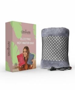 Glowudz dual comfort electric rechargeable heating water bags for pain relief warming hand and relieve muscle aches and back pains with hand warmer grey design