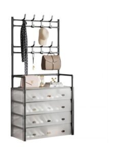 Cool Baby Multi-Layer Shoe and Hat Rack Easy to Assemble Economical Dust-Proof Storage Space-Saving Hanging Wardrobe Storage Rack