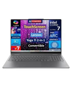 Lenovo (Upgraded Version) Yoga 7i 2-in-1 Copilot+ Laptop With 16 Inch WUXGA(1920x1200) LCD Touchscreen Display, Intel Core Ultra 7 Processor/16GB RAM/1TB SSD/Intel Arc Graphics/Windows 11 Home/ English Luna Grey English Luna Grey