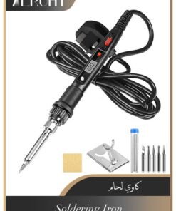 Alruht Soldering Iron Kit, 80W Adjustable Temperature, Fast Heating Ceramic Thermostatic Welding Iron with LCD Display for Welding Circuit Board, Appliance Repair