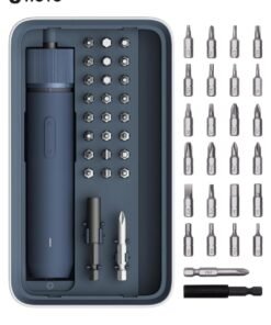 HOTO Electric Cordless Screwdriver 3.6V – 1500mAh USB Rechargeable, All-in-One Power Tool with Manual-Automatic Mode, 2 S2 Steel Long Bits – Ideal for Circuit & Electronics Repair, DIY, and Home Projects