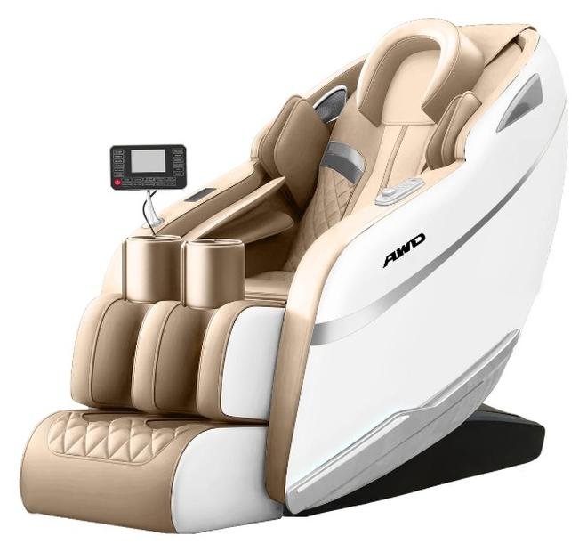 AWD 2D Full Body Massage Chair with Zero Gravity Airbags Massage, Wireless Charging, Bluetooth Speakers, Mobile Holder, Head To Toe Seat Hip Massage, 2 Years Warranty